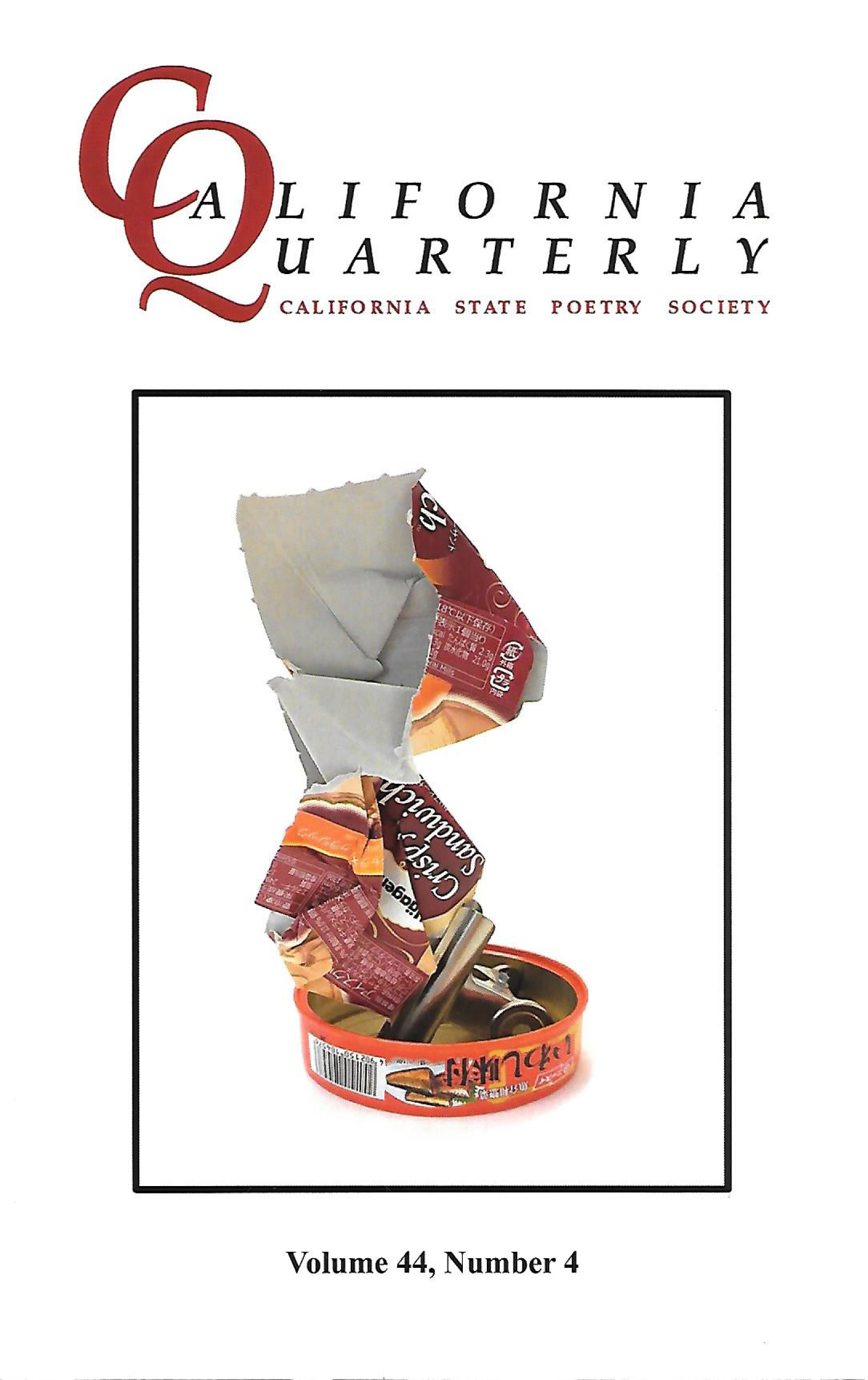 California Quarterly, vol. 44 - n. 4, 2018